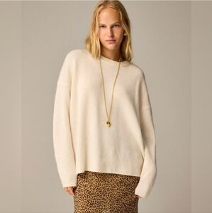 NWT J.Crew Relaxed Crewneck Wool Sweater Size Small